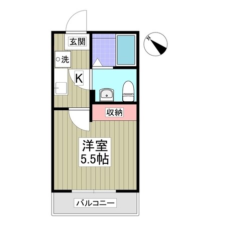 レジデンスウエスト淵野辺の物件間取画像